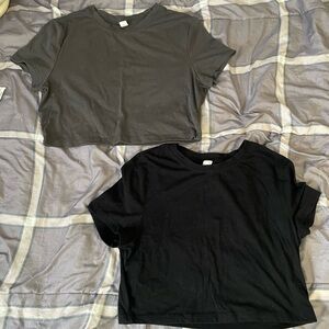 SHEIN Black and Gray Crop Tops bundle!
